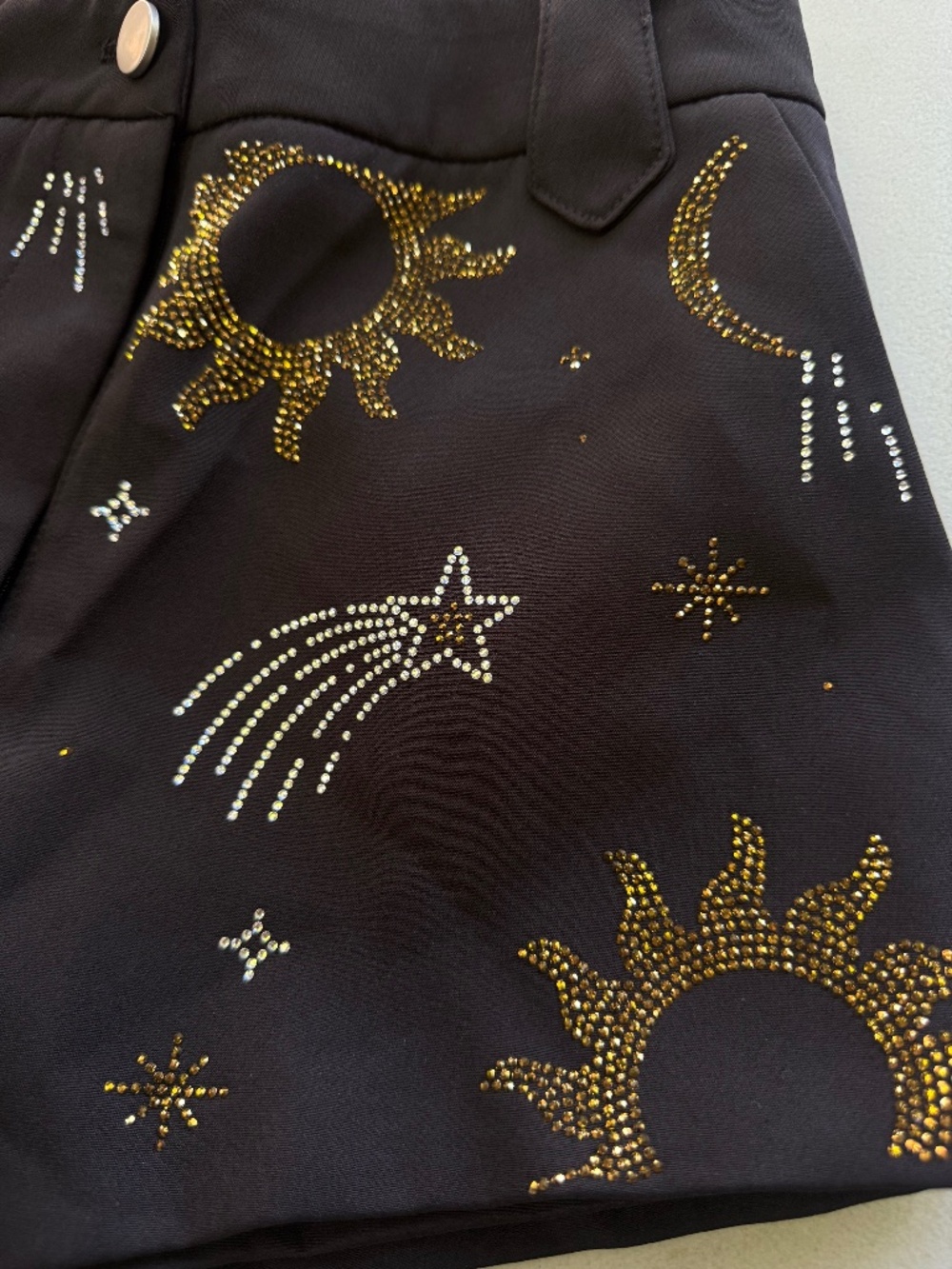 NWT Nasty Gal Celestial Rhinestone Embellished Shorts – Size S - Picture 5 of 5